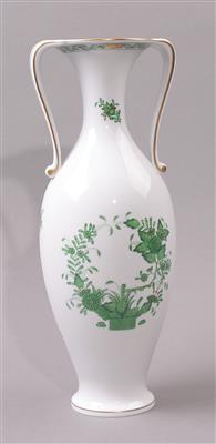 Amphoren-Vasen, ungarisches Porzellan, Marke Herend, - Porcelán, sklo a keramika