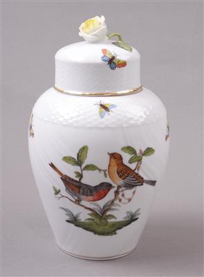 Deckelvase, ungarisches Porzellan, Marke Herend, - Porcellana, vetro e ceramica