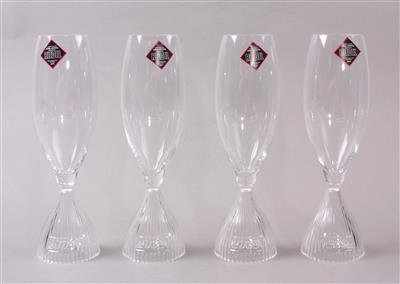 4 Champagnergläser "Jahrtausendglas 2002" - Schmuck, Kunst & Antiquitäten