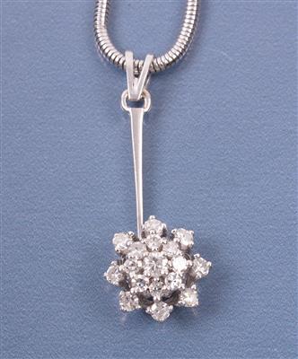 Brillant/Diamant Anhänger an Halskette - Schmuck, Kunst & Antiquitäten