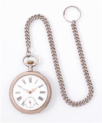 Herrentaschenuhr mit Uhrkette - Gioielli, arte e antiquariato
