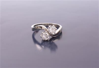 Brillant-Damenring zus. ca. 0,90 ct - Schmuck und Uhren