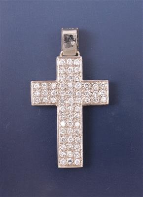 Brillant-Kreuz zus. ca. 1,60 ct - Jewellery and Watches
