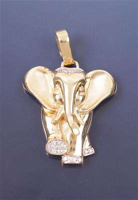 Brillantanhänger "Elefant" - Hodinky a šperky