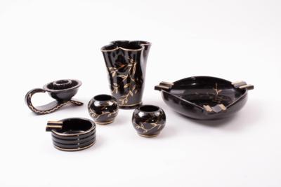 Rauchergarnitur, aus Mürztaler Keramik - Schmuck, Kunst & Antiquitäten