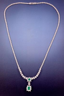 Brillant/Diamant/SmaragdCollier - Šperky a hodinky