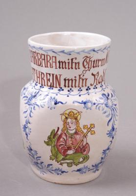 Dekorative Vase, 1. Viertel 20. Jhdt., - Porcellana, vetro e ceramica