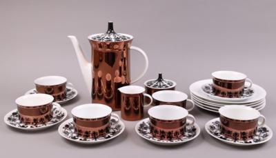 Kaffeeservice, um 1960/70, - Porcellana, vetro e ceramica