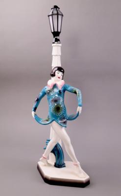 Lampenfuß im Stile des Art Deco "Lili Marleen", - Porcelán, sklo a keramika