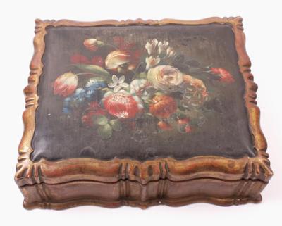 Dekorative Holzkassette, in barockem Stil, - Jarní aukce
