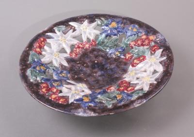 Obstschale, wohl Liezener Keramik, um 1920/30, - Florale Kunst
