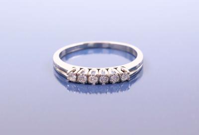 Brillantreihenring zus. ca. 0,25 ct - Jewellery, antiques and art