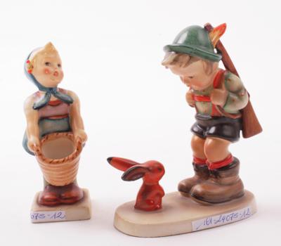 2 Hummelfiguren, "Jägerlein/ Fleißiges Lieschen", - Schmuck, Kunst & Antiquitäten