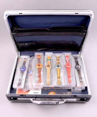 24 Swatch-Uhren "Lauda Air Collection", - Jewellery and watches