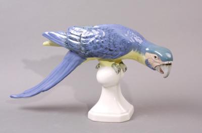Papagei, böhmische Keramik Marke Royal Dux, - Jewellery, antiques and art