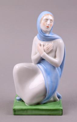 Heilige Maria, ungarisches Porzellan, Marke Herend, - Schmuck, Kunst & Antiquitäten