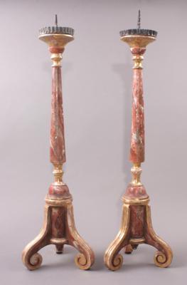 Paar Kerzenständer im Barockcharakter - Gioielli, arte e antiquariato