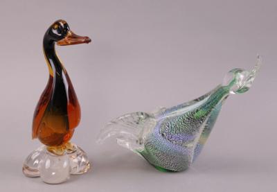 2 Wasservögel, Murano/ Italien, um 1960/70 - Jewellery, Works of Art and art