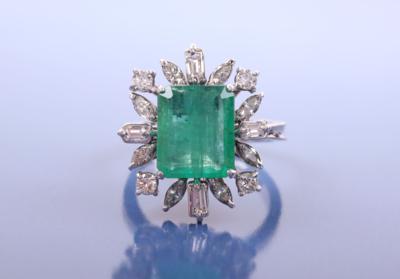 Brillant/Diamant/SmaragdDamenring - Jewellery, Works of Art and art