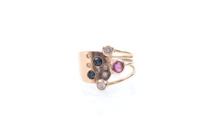 Brillant/Diamant/Rubin/Saphir Ring - Šperky, umění a starožitnosti