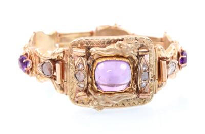 Diamant-Amethyst-Armband - Šperky, umění a starožitnosti