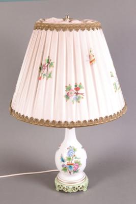 Tischlampe aus ungarischem Porzellan Marke Herend - Schmuck, Kunst & Antiquitäten