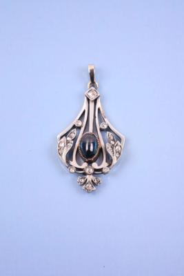 Diamant/Saphiranhänger - Jewelry, Art & Antiques