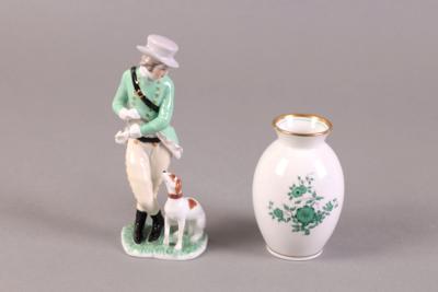 "Jäger mit Hund", Wiener Porzellan, Marke Augarten, - Schmuck, Kunst & Antiquitäten