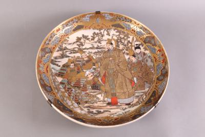 Große Satsuma-Zierschale, Japan, Ende 19. Jhdt., - Šperky, umění a starožitnosti