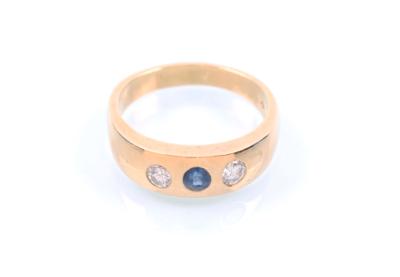 Brillant-Saphir-Ring - Gioielli, arte e antiquariato
