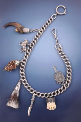 Taschenuhrkette mit 7 Trophäenanhänger - Gioielli, arte e antiquariato