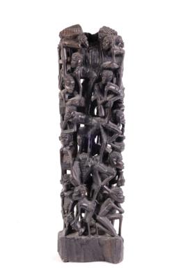 Afrikanische Skulptur "Menschenturm", 20. Jhdt., - Schmuck, Antiquitäten und Technik