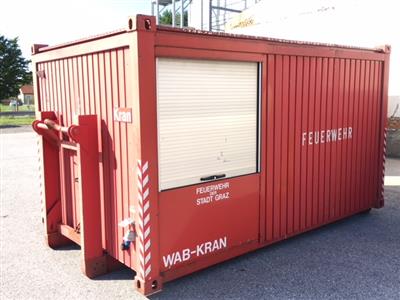 WAB-Krancontainer Völkl, rot (Ausführung Feuerwehr) - Cars and vehicles