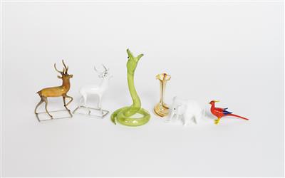 6 Glasfiguren - Grazer Kunst und Antiquitäten Auktion