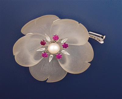 Blütenbrosche - Art and Antiques, Jewellery