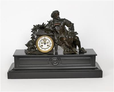 Französische Kaminuhr um 1870/80 - Grazer Kunst und Antiquitäten Auktion