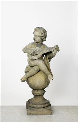 Gartenfigur "Musizierender Putto" - Art and Antiques, Jewellery