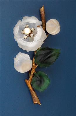 Blütenbrosche - Art and Antiques, Jewellery