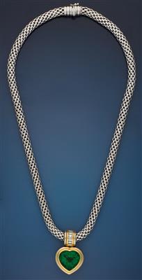 Diamant/Turmalincollier - Art and Antiques, Jewellery
