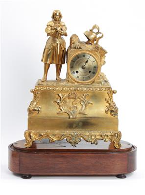 Klassizistische Kaminuhr Mitte 19. Jahrhundert - Art, Antiques and Jewellery