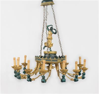 Großer dekorativer Salonluster im Empirestil - Arte, antiquariato e gioielli