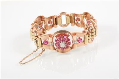 Brillant/Diamant/Rubin Armkette - Watches and jewellery