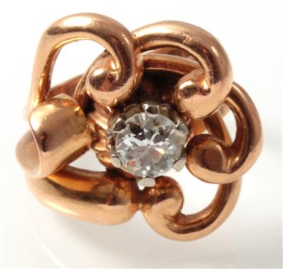 Altschliffbrillantsolitärring ca. 0,70 ct - Kunst, Antiquitäten und Schmuck