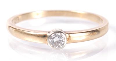 Diamantring ca. 0,10 ct - Antiques, art and jewellery