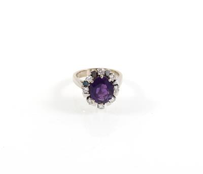 Brillant Amethystring - Kunst, Antiquitäten und Schmuck online auction