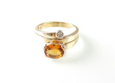 Citrin(damen) ring - Umění, starožitnosti, šperky
