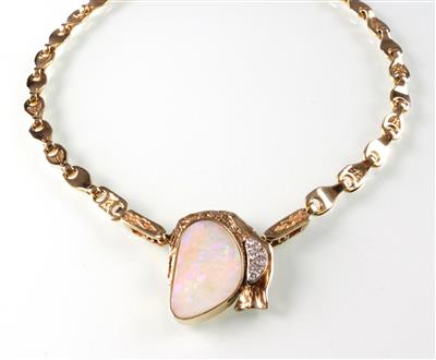 Brillant Opal Collier - Kunst, Antiquitäten und Schmuck