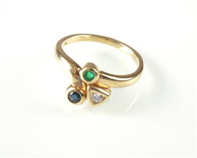 Brillant-Farbstein(Damen) ring - Arte, antiquariato e gioielli