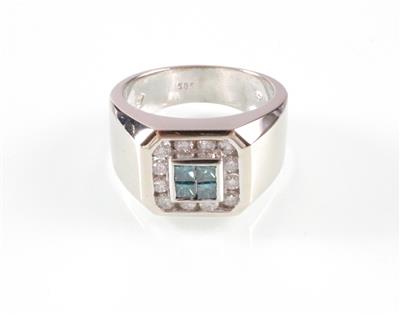 Brillanten-Diamanten (Herren) ring - Arte, antiquariato e gioielli