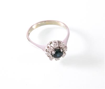 Brillant Saphir (Damen) ring - Art, antiques and jewellery